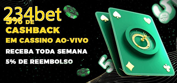 Promoções do cassino ao Vivo 234bet